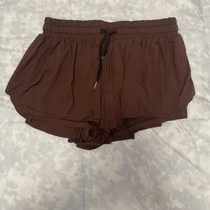 Brown Women's Shorts With Pockets